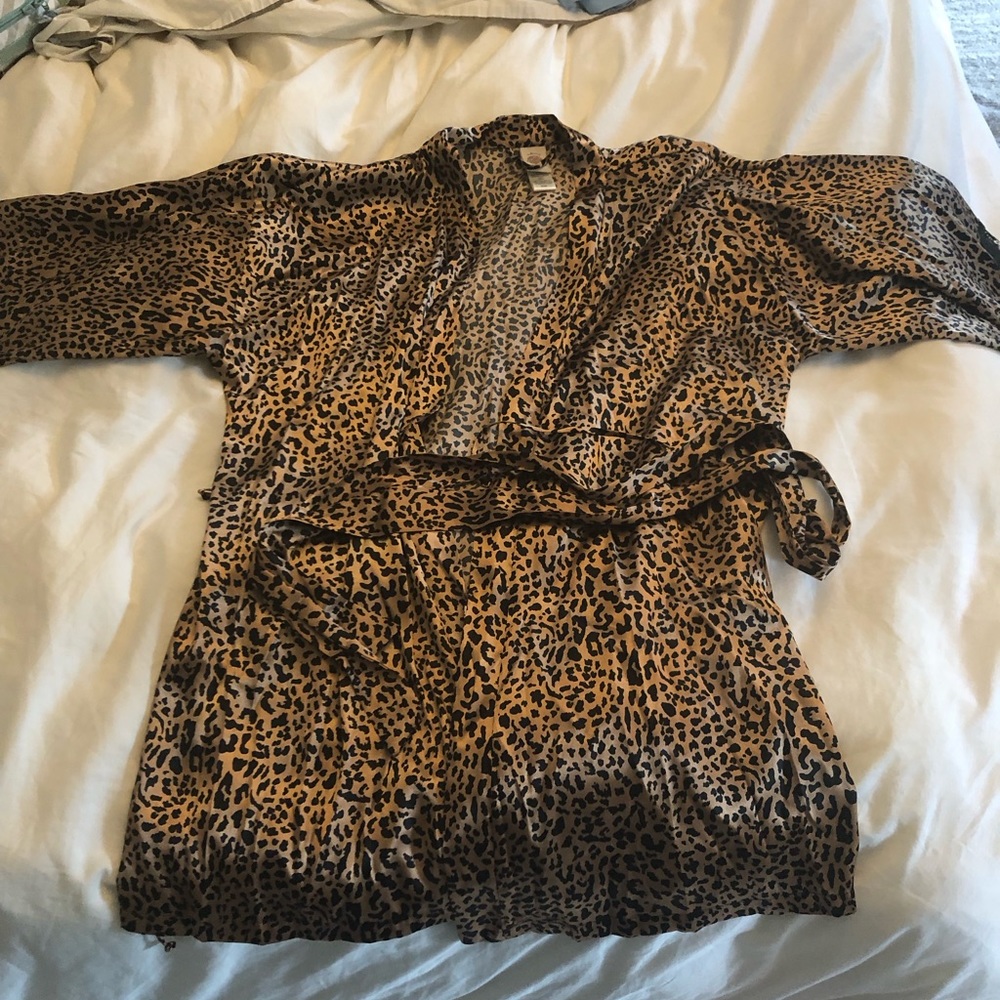 Never Worn Leopard Print Robe